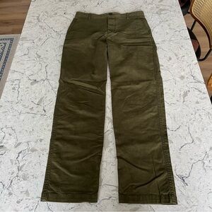 Banana Republic high-rise Chino pants, dark green